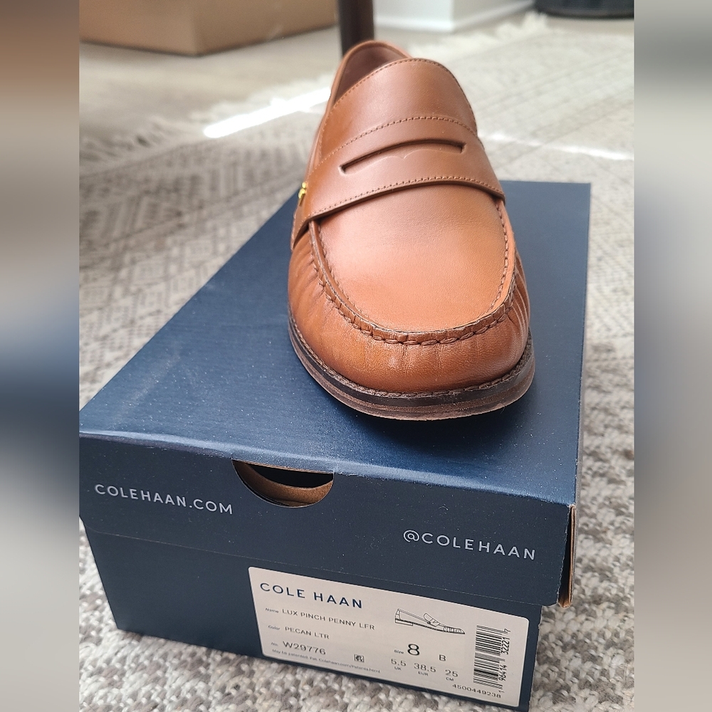 Cole Haan Lux Pinch Penny Loafers in Curio - Picture 5 of 7